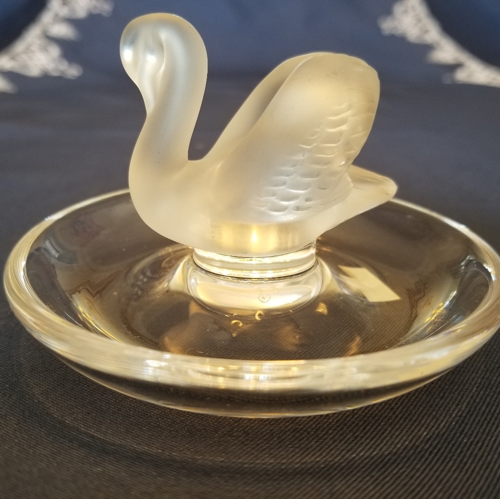 Lalique Swan Ring Holder